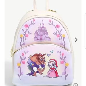 Disney loungefly Beauty and the beast minibackpack